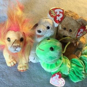 Set of 4 ty 2000 beanie babies